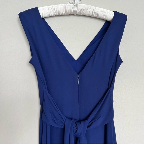 BCBCMaxazria Norah Maxi Dress in Orient Blue Chiffon Size 4 Wedding Formal Date - Picture 5 of 12